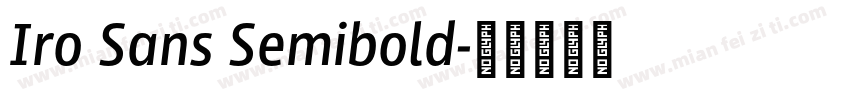 Iro Sans Semibold字体转换